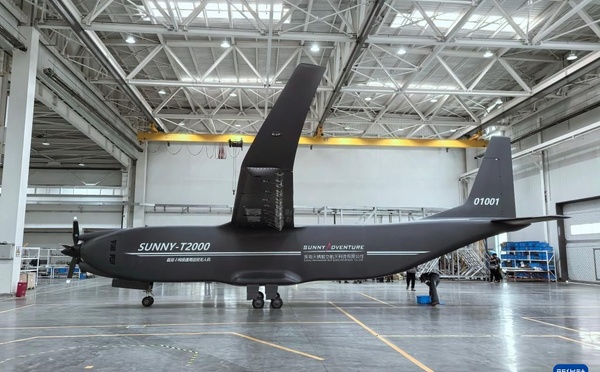Chine : Lancement du SUNNY-T2000, un drone de transport innovant