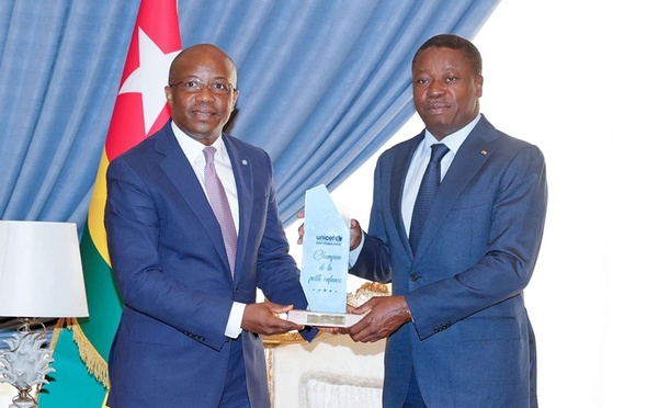 Togo : Faure Gnassingbé nommé « Champion de la petite enfance » par l'UNICEF