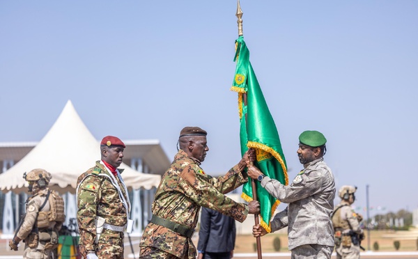 AES : L'Étendard de la Force Unifiée levé, symbole d'une défense souveraine