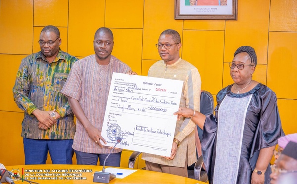 Burkina Faso : la diaspora ouvre l’année 2026 avec 22 millions FCFA de contributions patriotiques