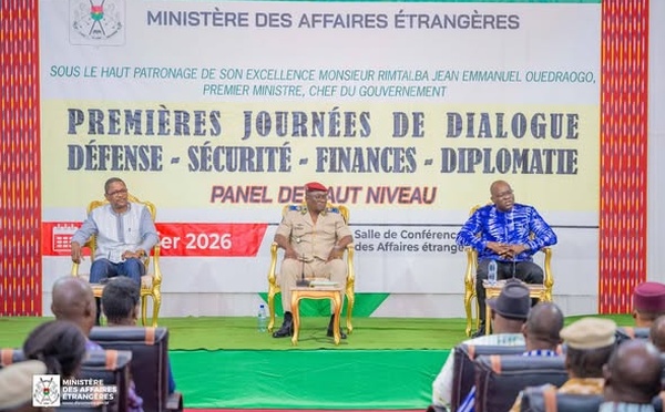 Burkina Faso :  dialogue Défense-Sécurité-Finances-Diplomatie, fin des travaux sur une note de satisfaction