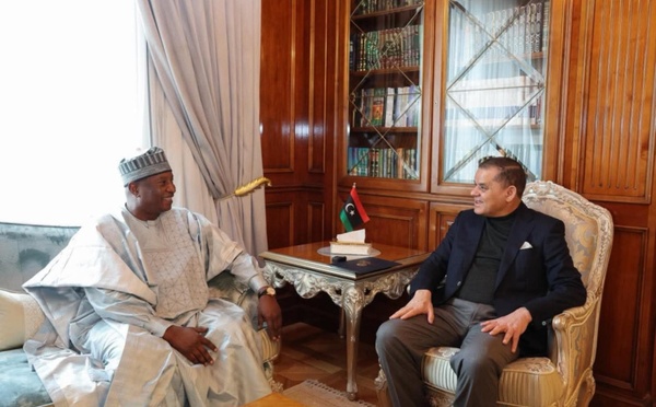 Libye-Tchad : le Premier ministre libyen reçoit le nouvel ambassadeur du Tchad en Libye