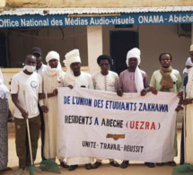 Tchad : l'association des étudiants zakhawa nettoie les locaux de l'ONAMA à Abéché
