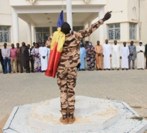 Tchad - Lundi coloré : Un aperçu de la montée de couleurs au Ministère de l'Aménagement du Territoire 