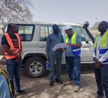 Tchad : Visite de l'Inspecteur Général du Ministère des Infrastructures sur le chantier Djermaya-Massaguet