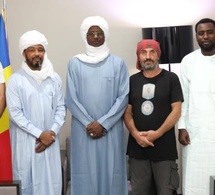 Tchad : Le Ministre du Tourisme rencontre Dashnor Balliu, le motard albanais explorateur
