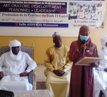 Tchad : La Première Promotion en Art Oratoire de l'Académie du Savoir-faire de Barh El Gazel reçoit ses attestations