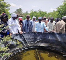 Tchad :  visite du délégué général du gouvernement à la pisciculture de Mao