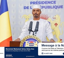 Tchad : Le Président de la République s'adressera à la nation ce dimanche