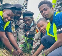Tchad : La Police nationale participe à une action de reboisement pour la santé et le climat