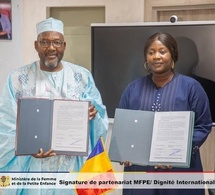 Tchad : Le ministère de la Femme et l'ONG Dignité Internationale signent un partenariat
