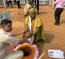 Tchad / Inde : Participation de S.E. Mme. Ildjima Badda Mallot à la cérémonie de plantation d’arbres dans la ville de New Delhi