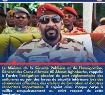 Tchad : Le ministre de la Sécurité rappelle à l'ordre les agents sur le port de l'uniforme