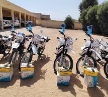 Tchad : à Abéché, le HCR dote les forces de sécurité du Ouaddaï de dix motos