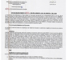 Tchad : Le projet SWEDD+ lance un avis de recrutement d'un(e) Expert(e) Statisticien(ne) Économiste