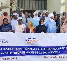 Tchad : atelier de formation sur la justice transitionnelle pour la société civile à Abéché