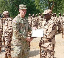 Tchad : la première promotion des sous-officiers spécialistes de l’OGEMIP en fin de formation à Koundoul