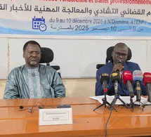 Tchad : atelier de formation des journalistes sur le traitement de l’information judiciaire