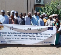 Tchad : le PROSCOLAC II renforce la coordination pour la protection et la scolarisation des enfants du Lac à Bagasola