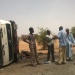 Tchad. Un camion renversé sur la route Abéché-Oum Hadjer, le 15 juin 2014. Le chauffeur est grièvement blessé tandis que le chef de bord à la main cassée.