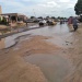 Une route vers Diguel Dinguessou à N'Djamena, Tchad.