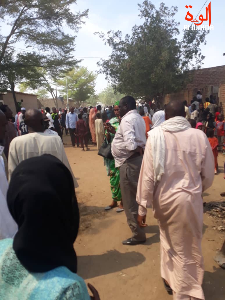 Tchad : un incendie provoque d'importants dégâts à N'Djamena, au quartier N'Djari, le 22 février 2019.